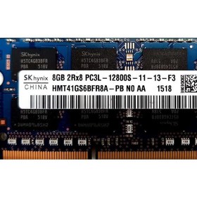 تصویر رم لپ تاپ DDR3L دو کاناله 1600 مگاهرتز CL11 اس کی هاینیکس مدل 12800S ظرفیت 8 گیگ 