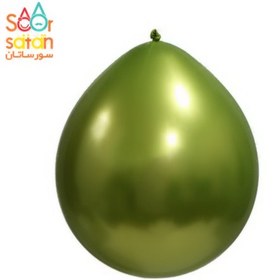 تصویر بادکنک لاتکس کروم سبز زیتونی 