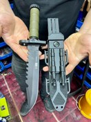 تصویر چاقوی سفری کلمبیا چخماق دار با غلاف پلاستیکی 