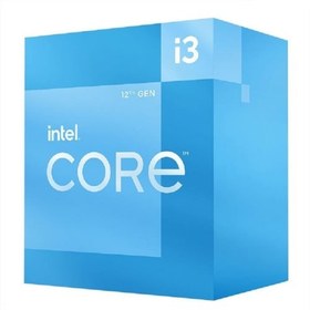 تصویر پردازنده کامپیوتر اینتل مدل Core i3-12100F Alder Lake Tray Intel Core i3-12100F Alder Lake Tray Computer Processor