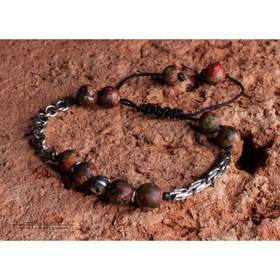 تصویر دستبند نقره کد B0172 