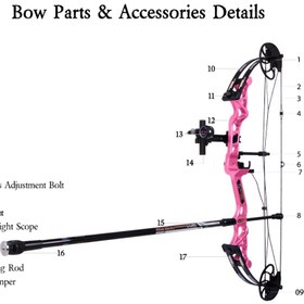 تصویر کمان کامپوندی هیرو 8 سانلیدا Hero 8 beginner target compound sanlida
