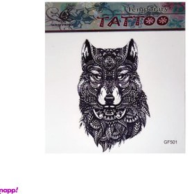 تصویر تتو موقت طرح گرگ مدل GF501 