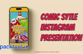 تصویر دانلود پروژه افتر افکت استوری کمیک اینستاگرام Instagram Comic Style stories 