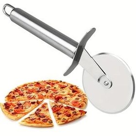 تصویر پیتزا بر استیل 