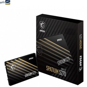 تصویر حافظه SSD اینترنال ام اس آی مدل Spatium S270 ظرفیت 960 گیگابایت MSI Spatium S270 960GB 2.5 inch SSD Internal Drive