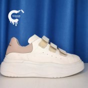 تصویر کتونی سه چسبی لژ دار کرمی 