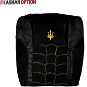 تصویر روکش صندلی مخصوص تیبا 2 و کوییک مشکی زرد Seat cover for Tiba 2 and Quick black and yellow