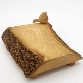 تصویر آجیل خوری چوبی 