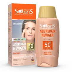 تصویر فلوئید ضد آفتاب ضد چروک های سطحی +SPF 50 Age Repair NEWGEN (Natural Beige) Ardene solaris