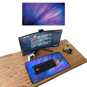 تصویر پد موس مخصوص بازی سایز بزرگ طرح طبیعت Almas gaming mouse pad model Almas