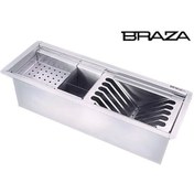 تصویر آبچکان توکار برازا 50 سانت - مشکی 