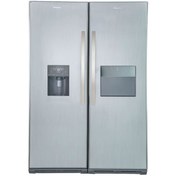 تصویر یخچال فریزر دو قلو هیمالیا مدل پاناروما پلاس - استیل Himalaya dual refrigerator freezer model Panorama Plus - stainless steel