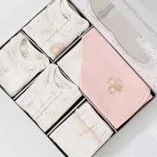 تصویر ست بیمارستانی جعبه ای 13 تکه نیلی nili طرح خرس و خرگوش 