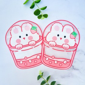 تصویر زیپ کیپ بابل تی حیوانات کیوت 