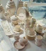 تصویر صبحانه خوری شش نفره طرح خوشه طلا 