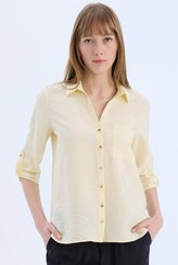 تصویر پیراهن زنانه آبی سرمه ای دفکتو | M9407AZ Defacto 