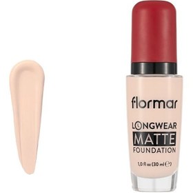 تصویر کرم پودر مات 24 ساعته لانگ ور Longwear Matte Foundation 