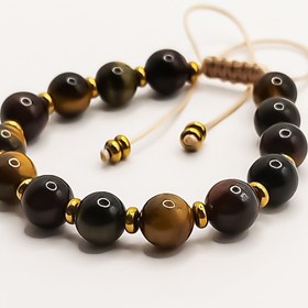 تصویر دستبند سنگ چشم ببر مدل ناتاشا بلتاگالری 