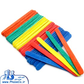 تصویر چوب بستنی باریک رنگی 