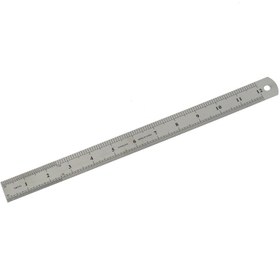 تصویر خط کش فلزی 30 سانتی متری Stainless Ruler 30cm