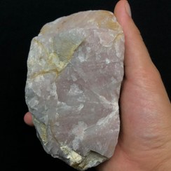 تصویر سنگ راف رز کوارتز صورتی و اسموکی کوارتز نمونه بزرگ مناسب کلکسیون Rose quartz