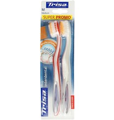 تصویر مسواک تریزا مدل Pro Interdental بسته 2 عددی Trisa Pro Interdental 2Pcs