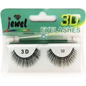 تصویر مژه مصنوعی مدل 32-3D جیول 32 اورجینال ا 32-3D model eyelash Jewel number 032 32-3D model eyelash Jewel number 032