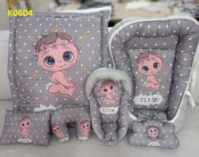 تصویر ست تشک لبه دار نوزادی 6 تیکه فانتزی کد K0604 ا 3D bed set Kid 6 PIS code K0604 3D bed set Kid 6 PIS code K0604