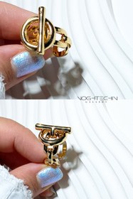 تصویر انگشتر زنانه برند فشن مدل portofino استیل رنگ ثابت Women's ring, fashion brand, portofino model, fixed color steel