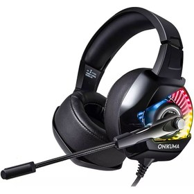 تصویر هدفون مخصوص بازی اونیکوما مدل K6 ا Onikuma K6 Gamming Headset Onikuma K6 Gamming Headset