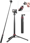 تصویر ULANZI 57 inch Selfie Stick Tripod Go Quick II پایه سه پایه قابل افزایش مکش مغناطیسی مکش سریع دستگیره لوازم جانبی Vlog برای GoPro Hero 12 11 10 9 8 7 6 5/Max/DJI OSMO Action Cam - ارسال 20 روز کاری ULANZI 57inch Selfie Stick Tripod Go Quick II Extendable Tripod Stand Magnetic Suction Quick Release Vlog Accessories Handle for GoPro Hero 12 11 10 9 8 7 6 5/Max/DJI OSMO Action Cam