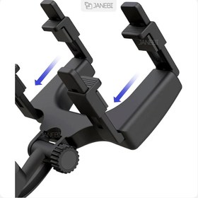 تصویر پایه نگه‌دارنده موبایل آینه‌ای خودرو ایکس‌او XO car holder for rearview mirror C70 