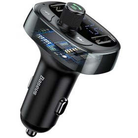 تصویر Car Charger Baseus T Shaped S-09 Car Bluetooth MP3 Player ( ) 