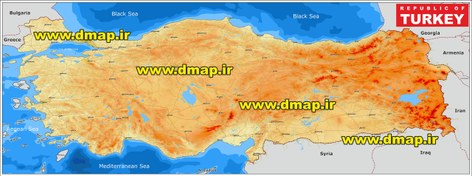 تصویر نقشه ترکیه – W200 