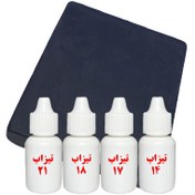 تصویر پک عیارسنجی طلا شامل سنگ محک و تیزاب 