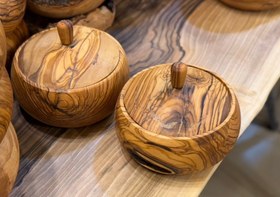 تصویر قندان چوب زیتون 