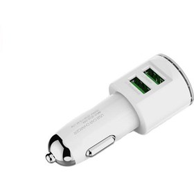 تصویر شارژر فندکی الدینیو مدل DL-C29 همراه با کابل لایتنینگ LDNIO DL-C29 Car Charger With Lightning Cable