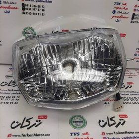 تصویر بلوری ( چراغ ) جلو کامل موتور TVS راکس و نئو NEO کیفیت درجه 1 