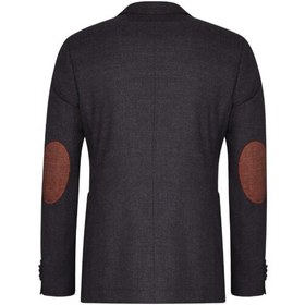 تصویر کت تک وصله دار زغالی آریوان B022 