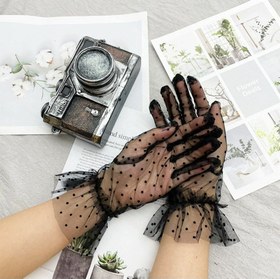 تصویر دستکش توری پلنگی 