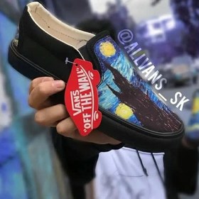 تصویر کفش ونس اسلیپ ان ونگوگ - 3 vans slip on Vincent van Gogh