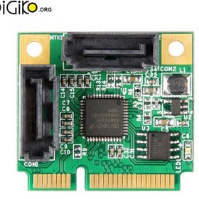 تصویر کارت تبدیل Mini PCI-E به 2 پورت MINI TECH SATA3.0 