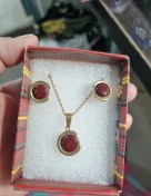 تصویر نیم ست عقیق جاسپر 