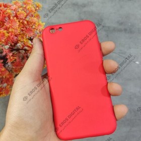 تصویر قاب گوشی iPhone 6 طرح سیلیکون Fashion Color - قرمز 