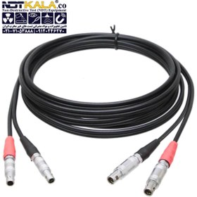 تصویر کابل دوبل تست التراسونیک LEMO-00 به LEMO-00 C5(LEMO-00)-C5(LEMO-00) Dual Cable