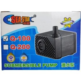 تصویر پمپ آب آکواریوم Q100 سی استار sea star Submersible pump Q_100