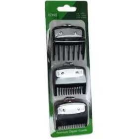 تصویر ست 3 عددی شانه فلزی ماشین اصلاح وال شماره ( 0/5 و 1 و 1/5 ) / Set of 3 metal combs for shaving machine Val No. (0.5, 1 and 1.5) 