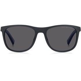 تصویر عینک آفتابی مردانه برند تامی هیلفیگر Tommy Hilfiger اصل TH 2042/S 54 18 145 FLL MAT BLUE 