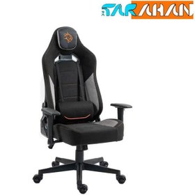 تصویر صندلی گیمینگ حرفه ای پرودو مدلPDX547 Porodo Gaming Professional Gaming Chair with Fabric+PU+Suede Covered Form PDX547